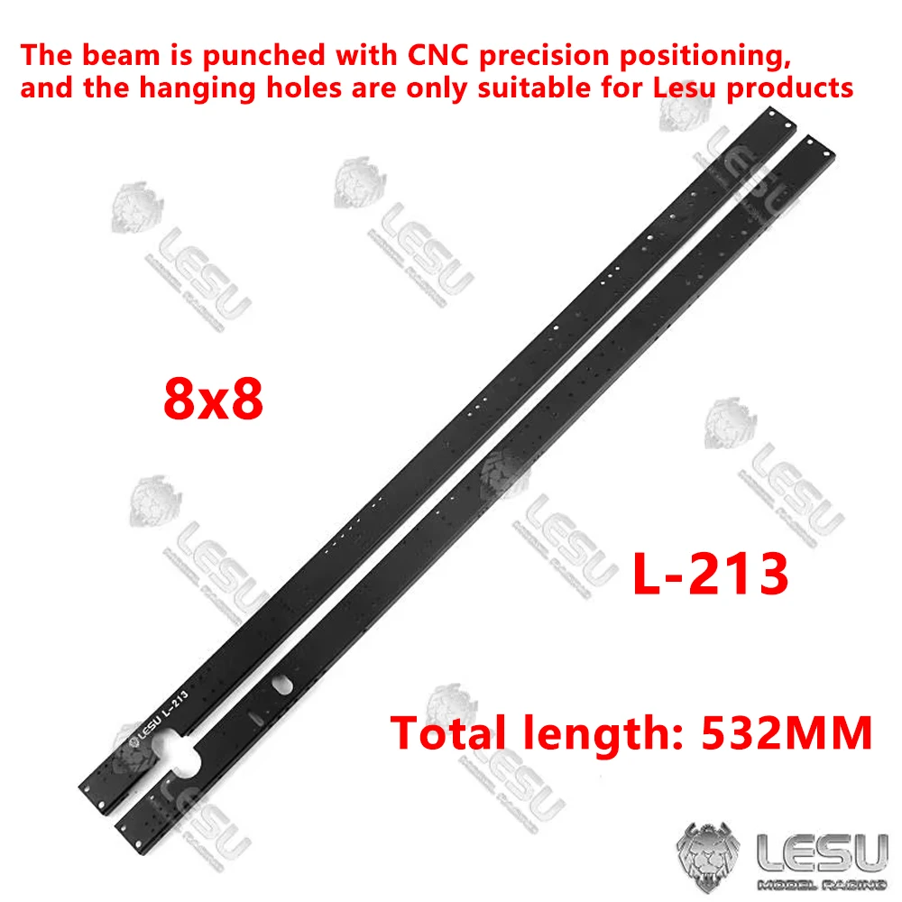 

LESU L-213 1/14 8X8 Four-axle heavy tractor beam accessories suitable for DIY Tamiya FH16 truck model upgrade modification