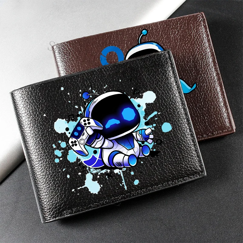 Astro Bot High Quality Wallet Men Anime Fashion Money Bag Boys Storage ID Card Holder Portable Hip Hop Wallets Boyfriend Gifts