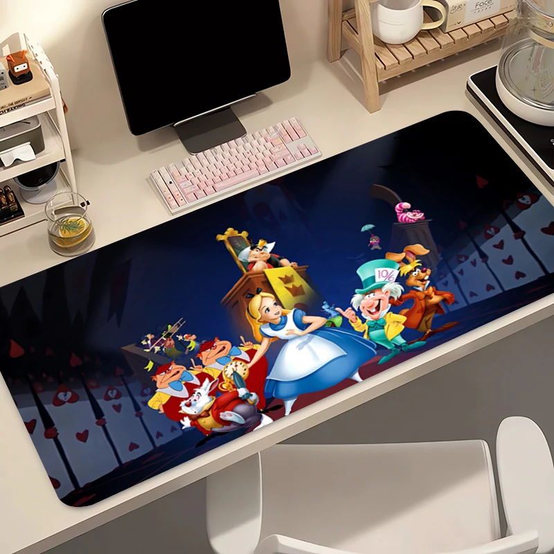 Alfombrilla para ratón de 90x40cm, accesorios para juegos A-Alices in Wonderland, alfombrilla para jugador de PC, alfombrilla para escritorio de ordenador, alfombrilla para teclado Varmilo, alfombrilla para ratón