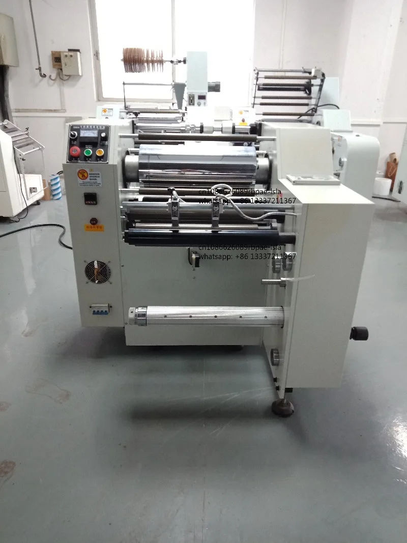 ST-500 High Speed Thermal BOPP Film Roll Laminating Machine Paper Hot Lamination Machine Label Automatic Roll to Roll Laminator