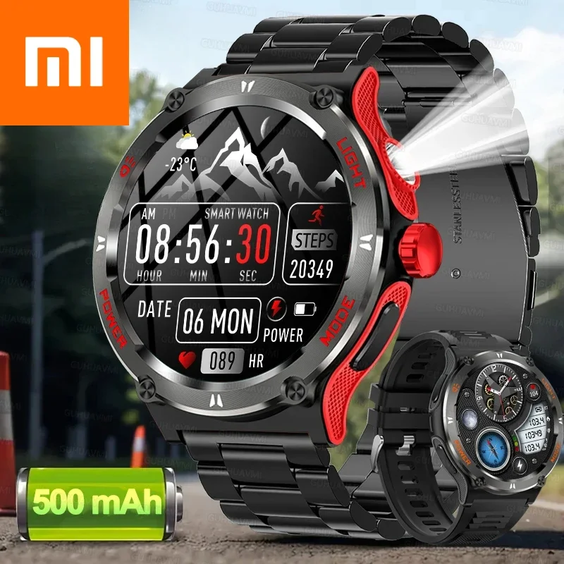 

Xiaomi Smart Watch 3ATM Waterproof 1.53" KT76 Sport Compass LED Flashlight Heart Rate Health Sleep Analysis Bluetooth Call Watch