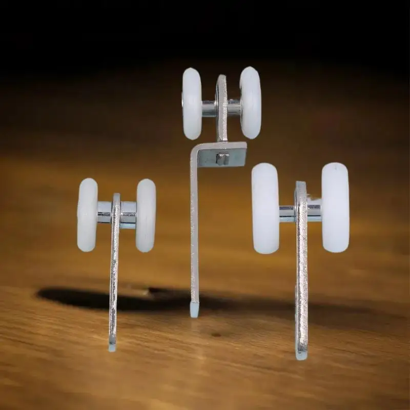 

2pcs Pulley Block for Sliding Door and Window Tracks, Curtain Rails Cabinets Hardware