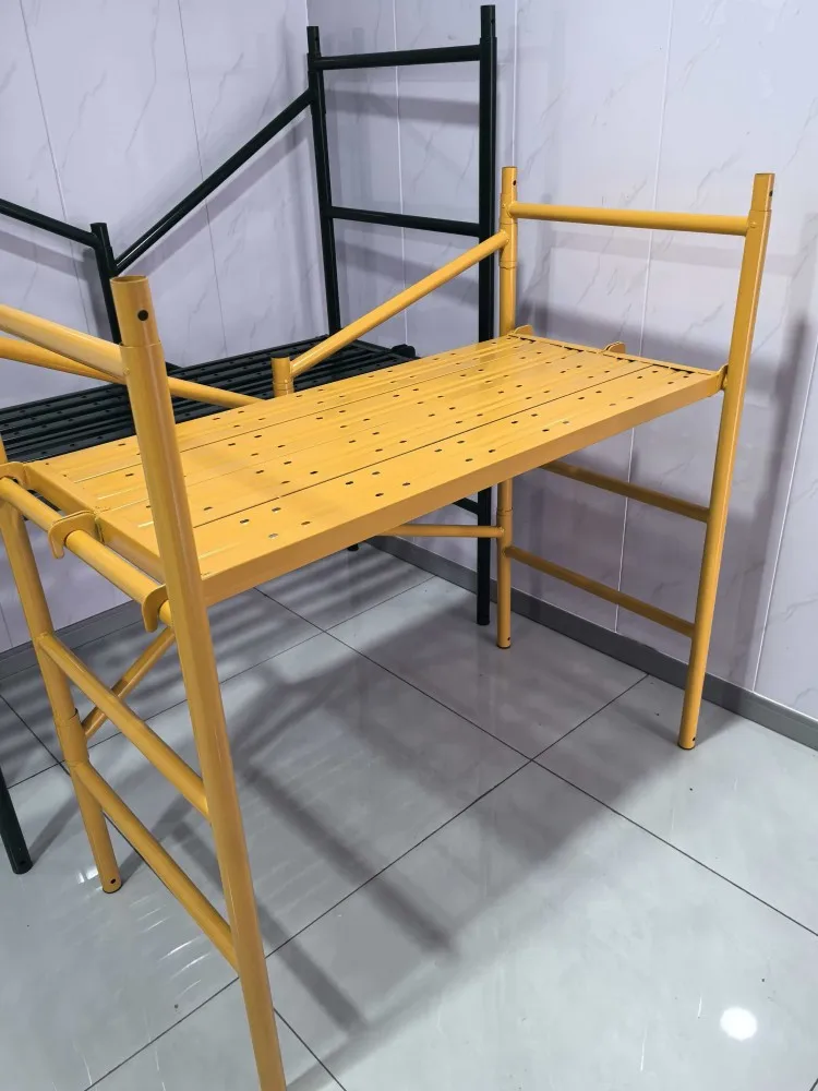نظام سقالات قابل للطي عالي الجودة مع إطار معدني فولاذي للبناء والمستودعات لمشاريع البناء