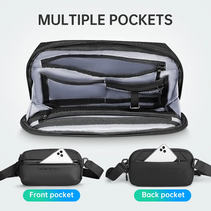 MARK RYDEN Urban Streamline Sling Bag Minimalist EDC Crossbody for Everyday Carry and Night Out