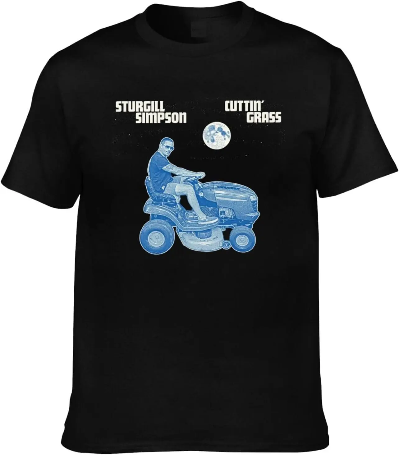 Sturgill Music Simpson Shirt 남성용 맞춤형 반소매 T 셔츠 패션 그래픽 티셔츠 쿨 캐주얼 탑 블랙