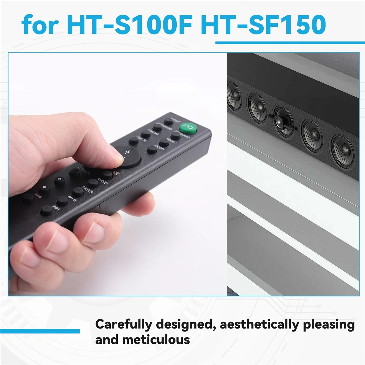 Controle remoto de substituição eficiente RMT-AH411U para Sony Soundbar HT-S100F
