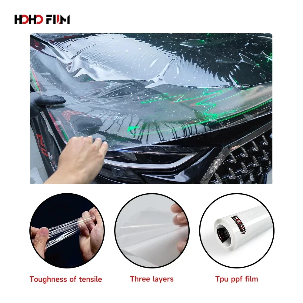2025 HOHOFILM 10年保証 超撥水性 自己修復TPU PPF塗装保護フィルム クリアTPH PPFカーフィルムロール