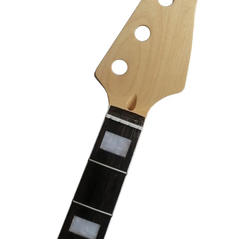 20 Frets 4 Strings Maple Electric Bass Guitar Neck With Rosewood Fingerboard Wood Color Glossy Paint Guitar Parts Accessories