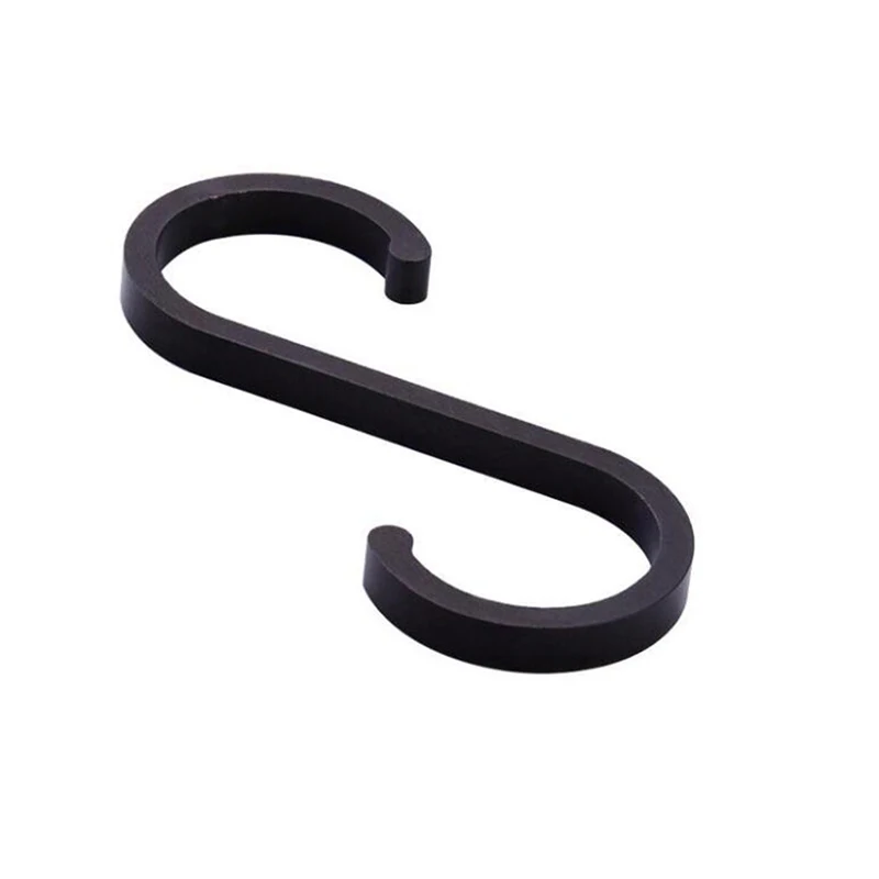 S Hook,  Aluminum S Shaped Hooks for Kitchen, Bathroom, Heavy Duty Hanger Hooks for Hanging Pots, Pans, Plants, Towels Крюч