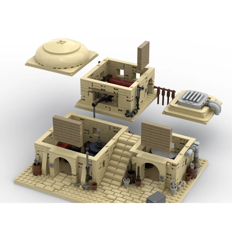 Moc Building Blocks Tatooine Desert House Model Technology Bricks Star Movie Series Model Holiday Toy DIY Assembly Gifts