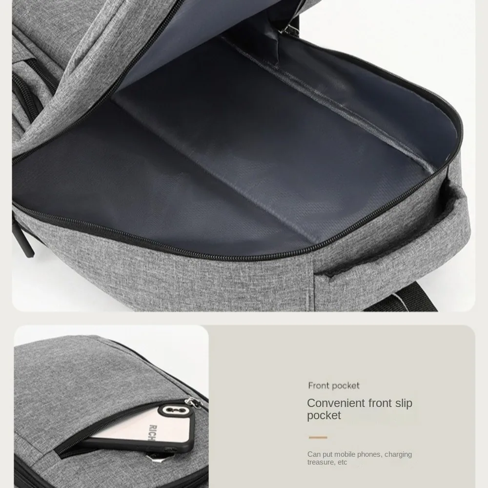 Fashion Waterproof Large Capacity Backpack Multi Pocket Wear-resistant Computer Bag Large Capacity Commuting Backpack Office