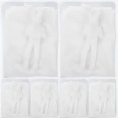 

8pcs Diy Blank Mini Soldier Parachute For Kids Outdoor Flying Play White Unpainted Parachutes Kids Parachute With Fun