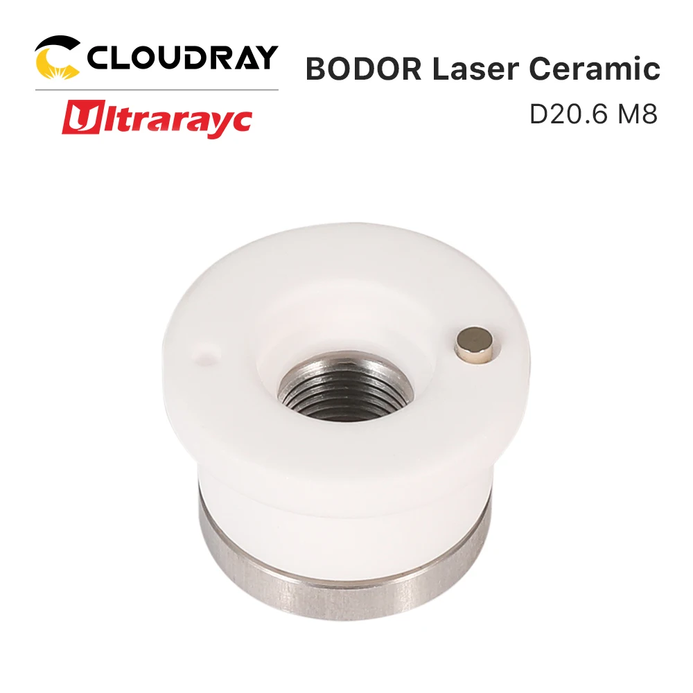 Ultrarayc 1/5pcs/lot Laser Ceramic Rings D20.6 H14.2 M8 for BODOR 3D Laser Cutting Head Ceramic Body