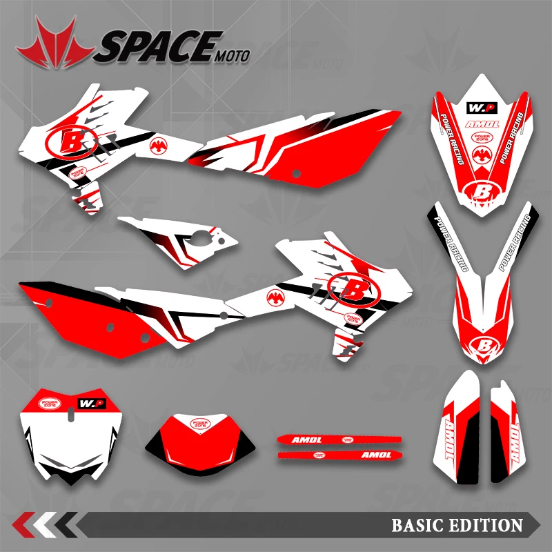 

SPACE MOTO Graphics Background Decals Stickers Motorcycle For BETA 10-12 BETA RR 10-18LC