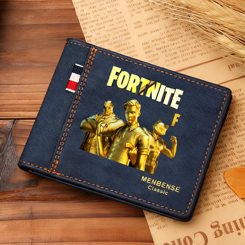 

Мужские кошельки Fortnite из искусственной кожи, игровые фортечи, ночные складные держатели для удостоверений личности, модные короткие кошельки в стиле ретро, сумки для мальчиков, подарок