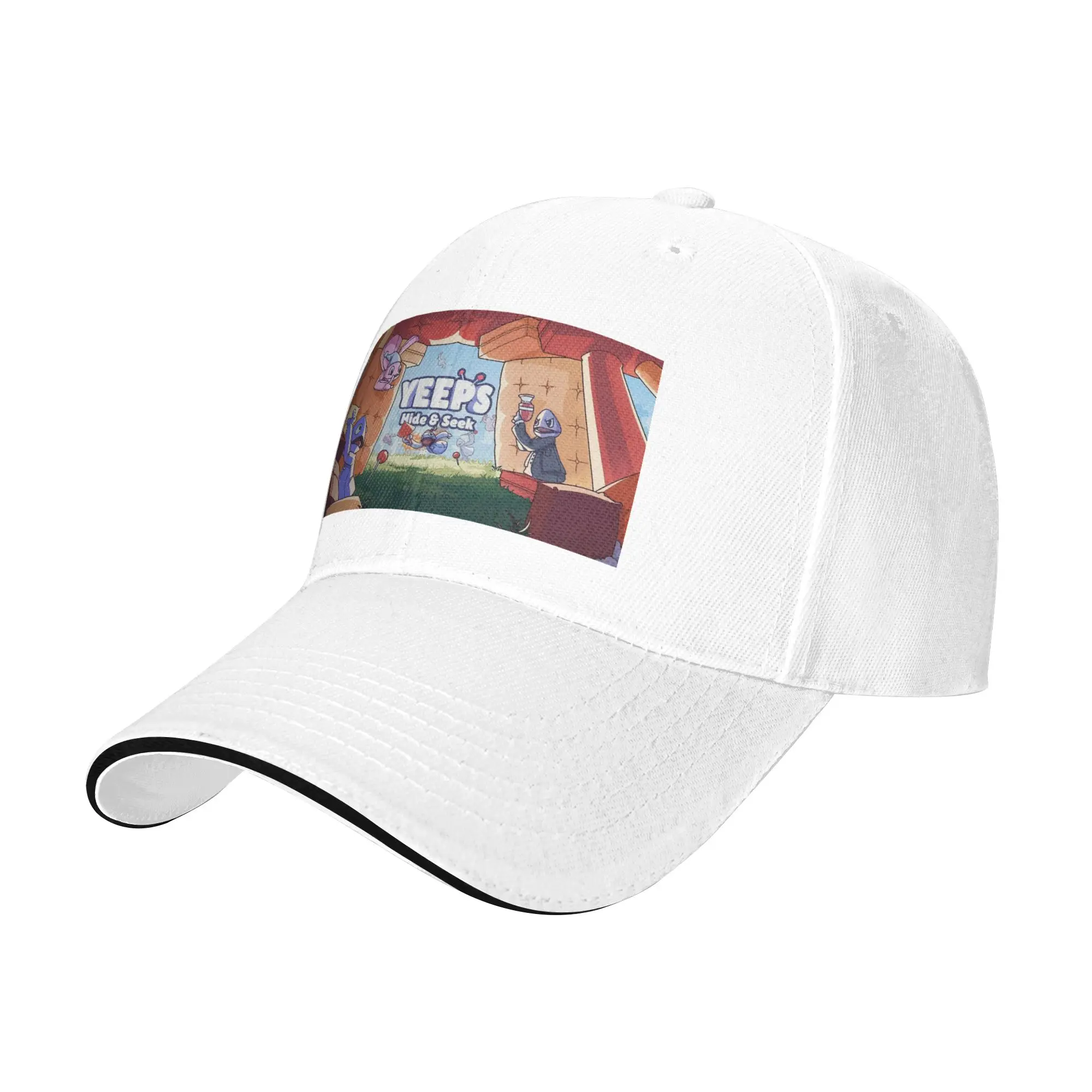 Yeeps Hide and Seek Cap Fashion Casual Baseball Caps Adjustable Hat Hip Hop Summer Unisex Baseball Hats Customizable