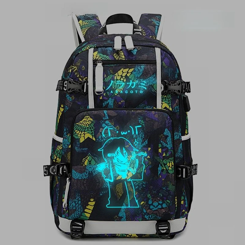 Neuer Noragami Yato Hiyori Iki Bishamon Rucksack, hochfarbiger Animations-Cartoon, sekundär bedruckt, große Kapazität, tragbarer Schulrucksack – Detail 4