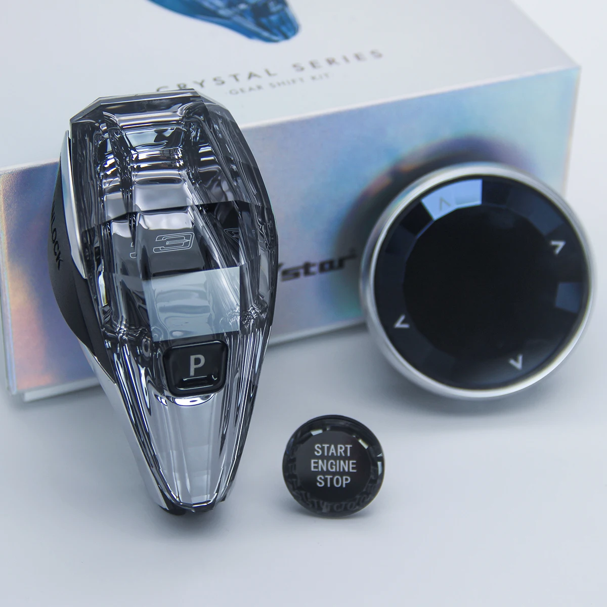 

Crystal Three-piece Series Gear Shift Knob For Bmws 3 Series F&g Chassis F30 F35 G20 G28 Car Accessories Interior Accessories