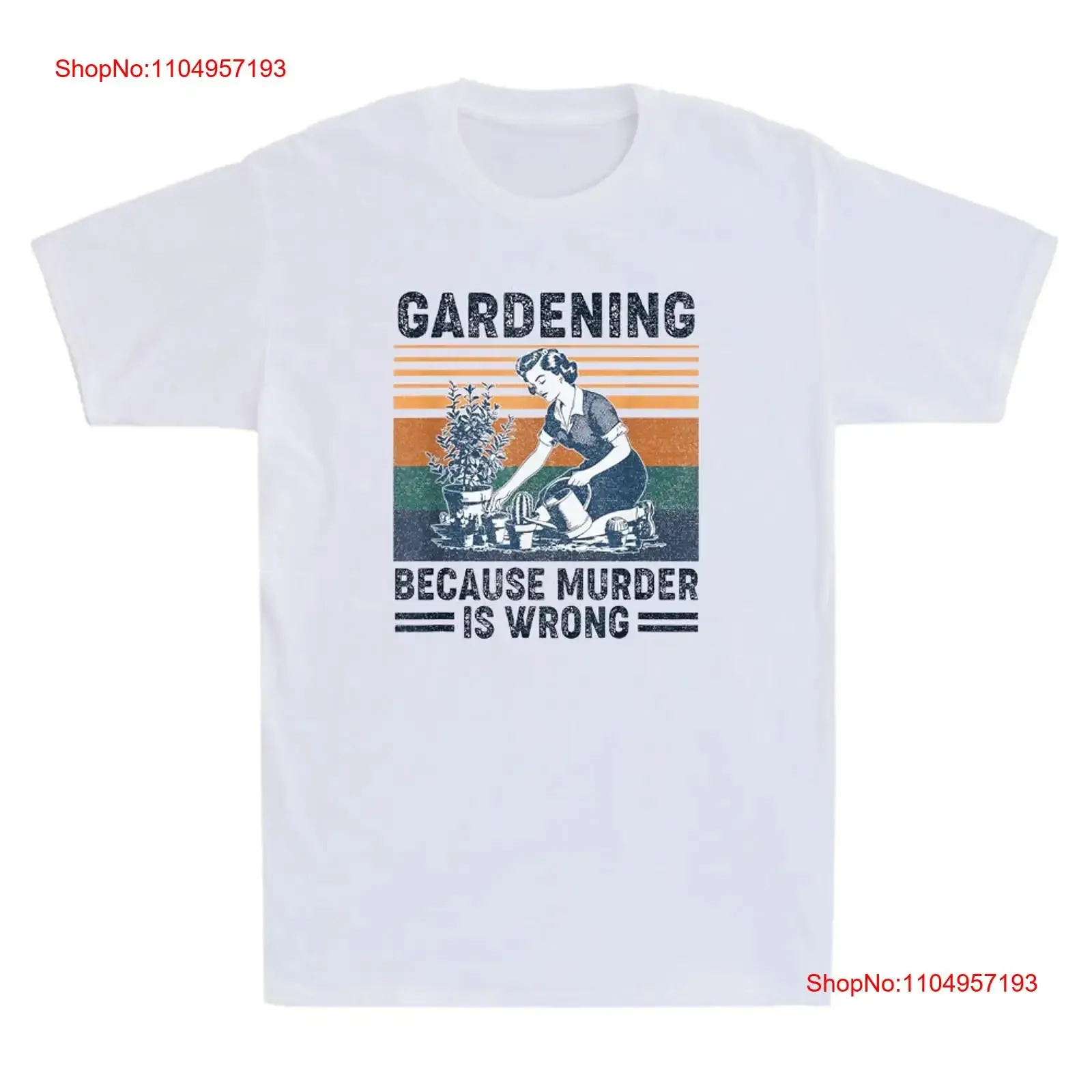 

Садоводство, потому что убийство - это неправильно. Забавная шутка для любителей растений. Винтажная мужская футболка с винтажным стираным рисунком. Повседневная удобная унисекс.