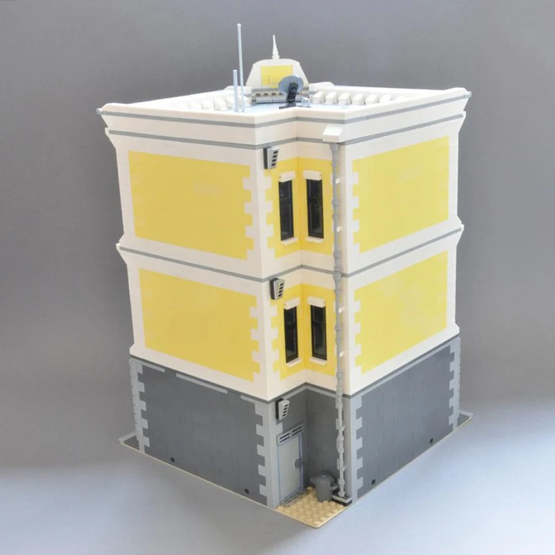 6431 PCS MOC Modulair Postkantoor Stedelijke Mail Service Gebouw Stad Structuur Model DIY Model Bouwstenen Verjaardag Speelgoed Cadeau