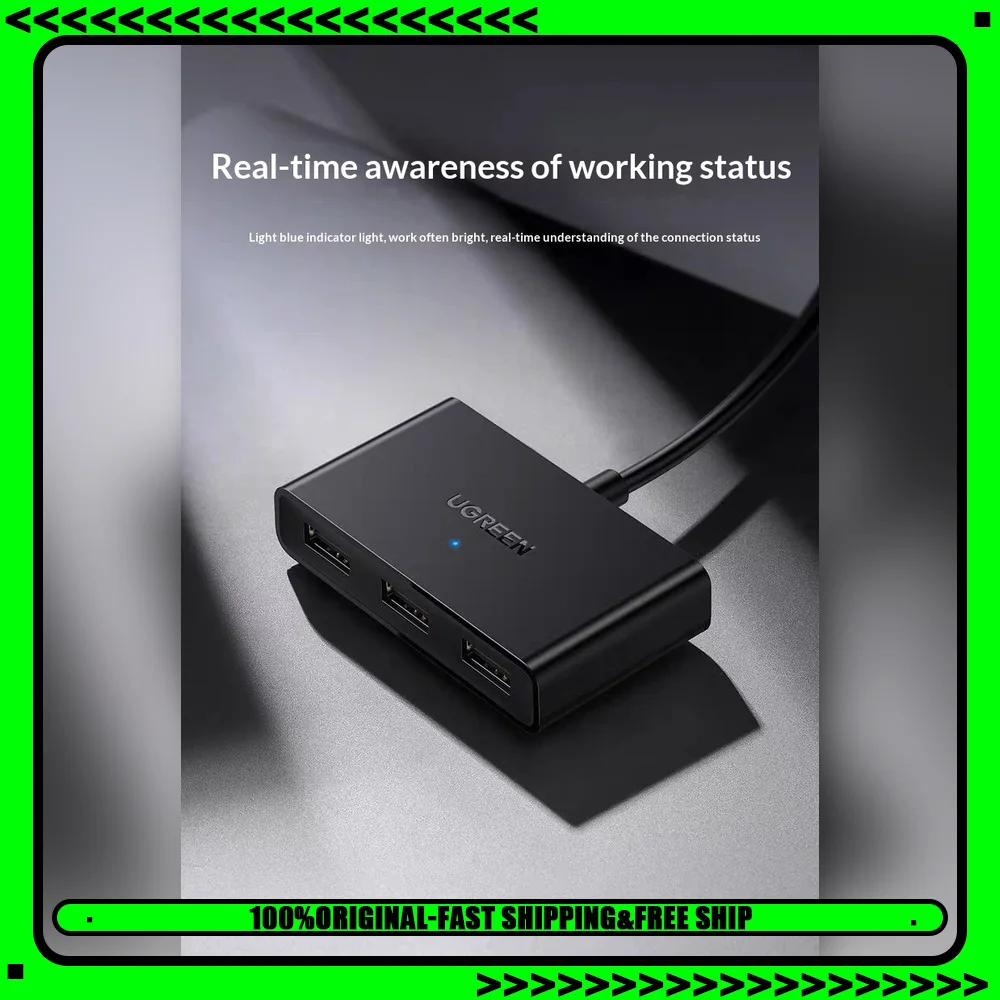 UGREEN 10935 CM409 USB 2 In 3 Out KVM Switch for 2 Computers Keyboard Mouse File Transfer Cross-Screen Control.