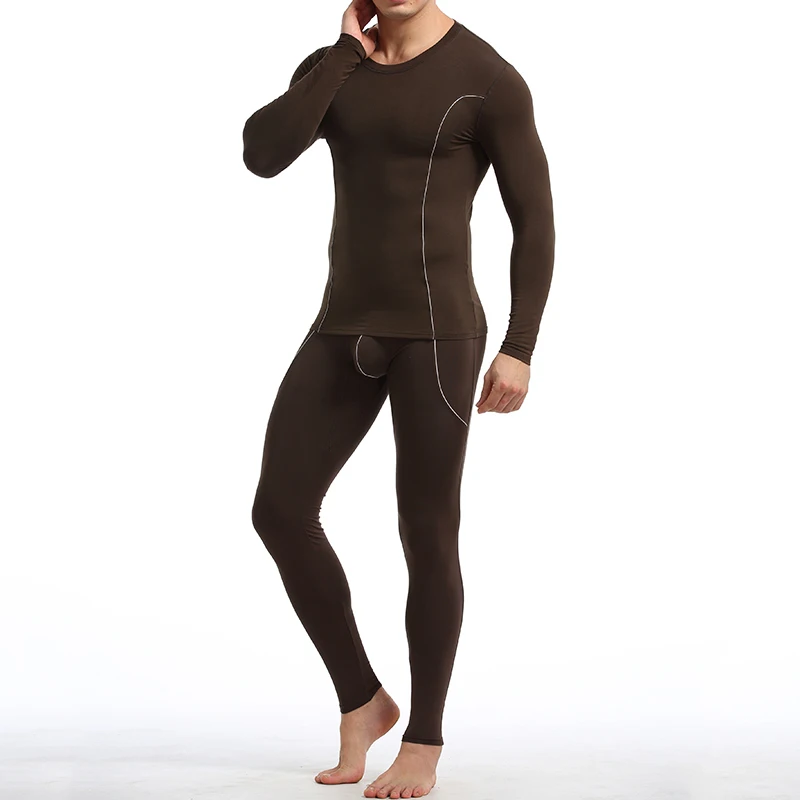 Long Johns Underpants Man Thermal Underwear Set Pajamas Winter Men\'s Pajama Pants Set Warm