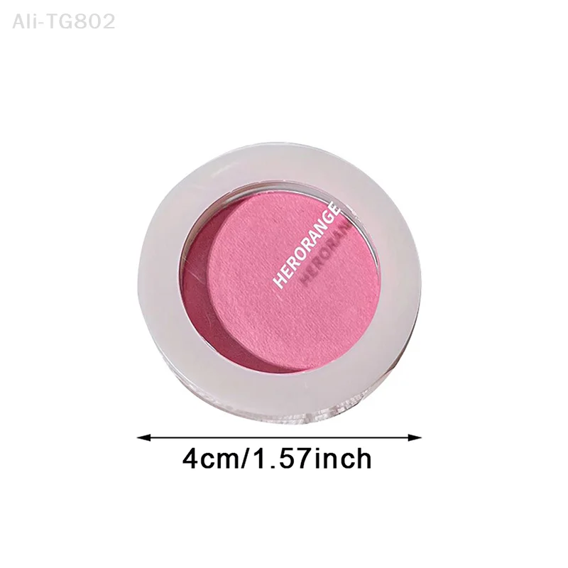 Paleta de Blush Mineral HERORANGE Monochrome Peach, Pó de Blush para Maquiagem Profissional, Contorno e Sombra