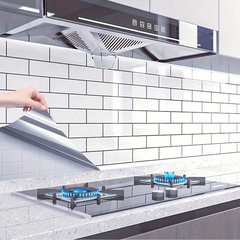 Self-Adhesive Wall Stickers With A Grid Pattern Moisture-Proof And Mold-Resistant Suitable For Cabinets And Home Decor.