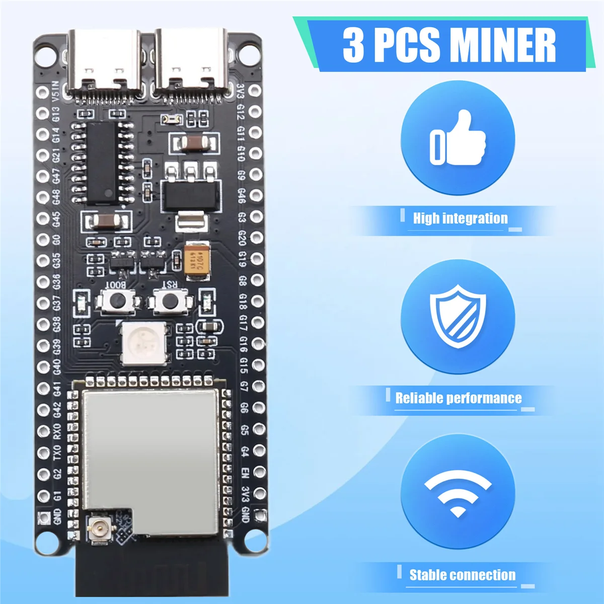 N33R_3PCS BTC Miner Solo Lottery Miner + Adaptador USB Bitcoin BTC Miner