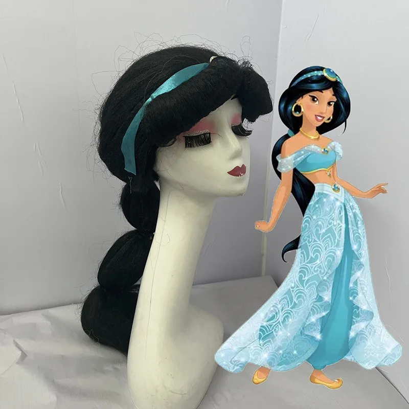 

Disney Princess Jasmine Long Hair Rapunzel Wig Festival Carnival Character Styling Wig