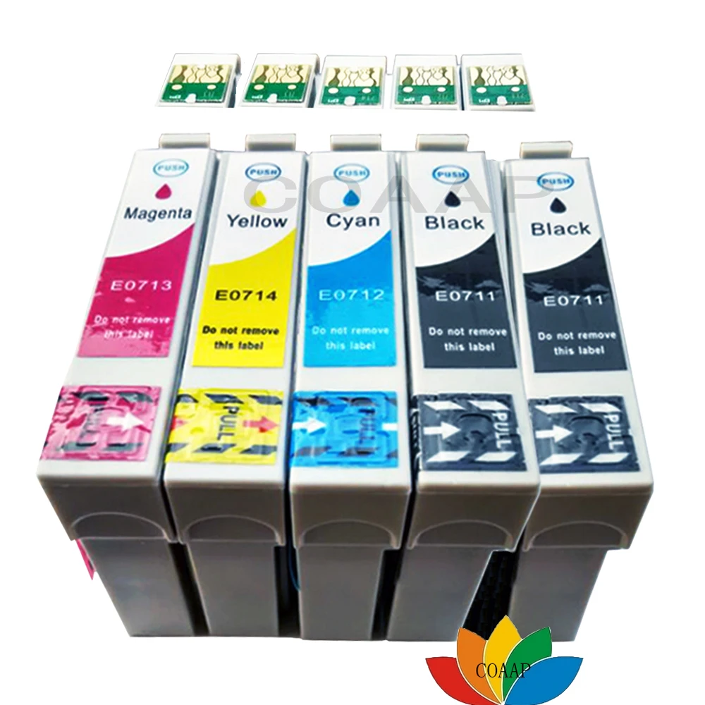 COMPATIBLE E711-E714  T0711-T0714 T0891-T0894 T0715 T0895 INK CARTRIDGES FOR STYLUS DX 4000 DX 4050 DX4400 DX4450 DX 5000 DX5050