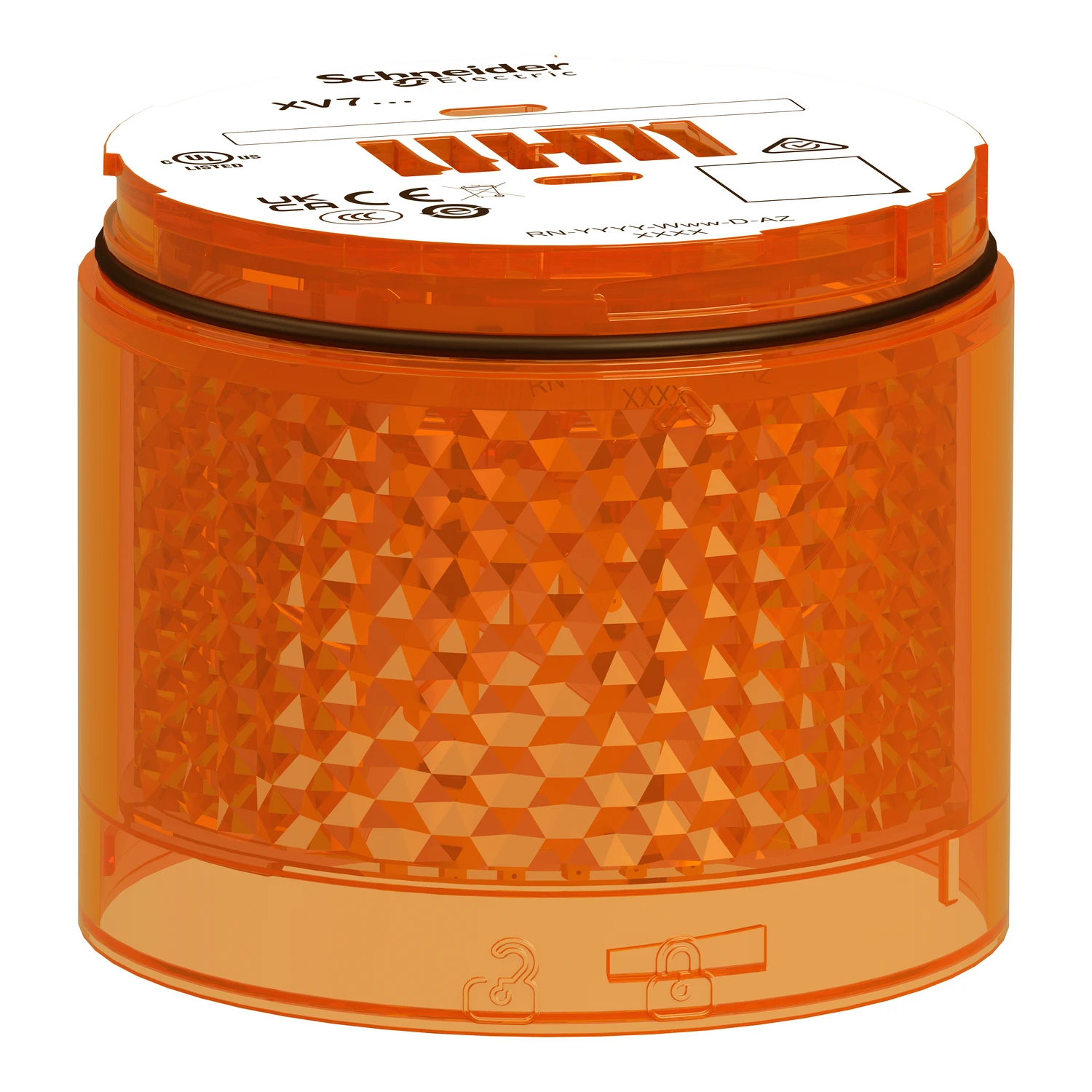 

XVB7C25 Light Module, Harmony XVB7 Modular Tower Light, Orange, Ø70mm, Steady, Colored Lens