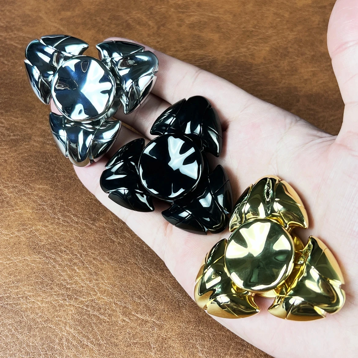 

EDC Magnetic Fidget Slider Stainless Steel Haptic Open Armor Spinner Anti Anxiety Sensory Toys ADHD Focus Adults Pocket Size