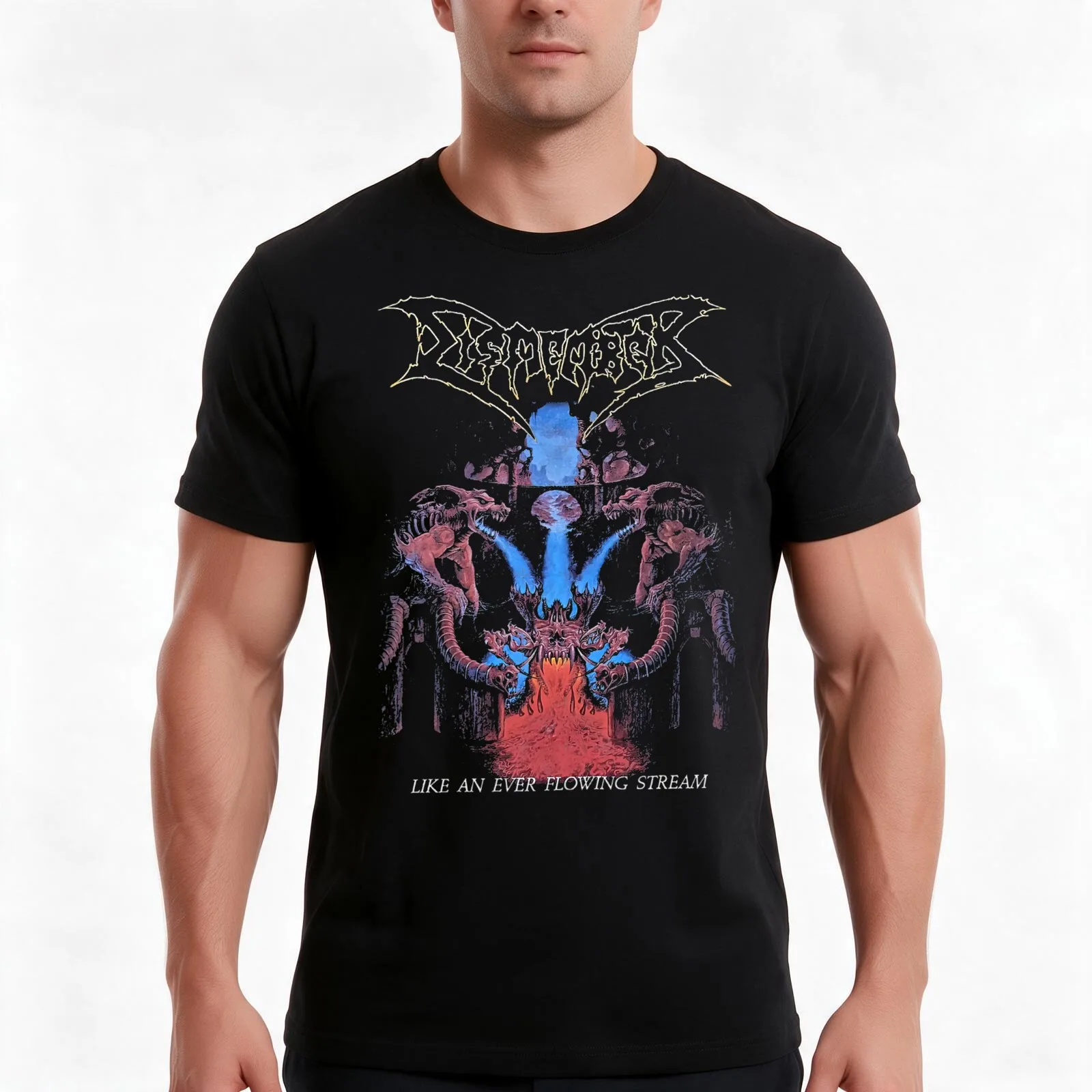Dismember Life An Ever Flowing Stream T-Shirt Summer Casual Cotton Tee Oversized Streetwear Tops Vintage Graphic Print