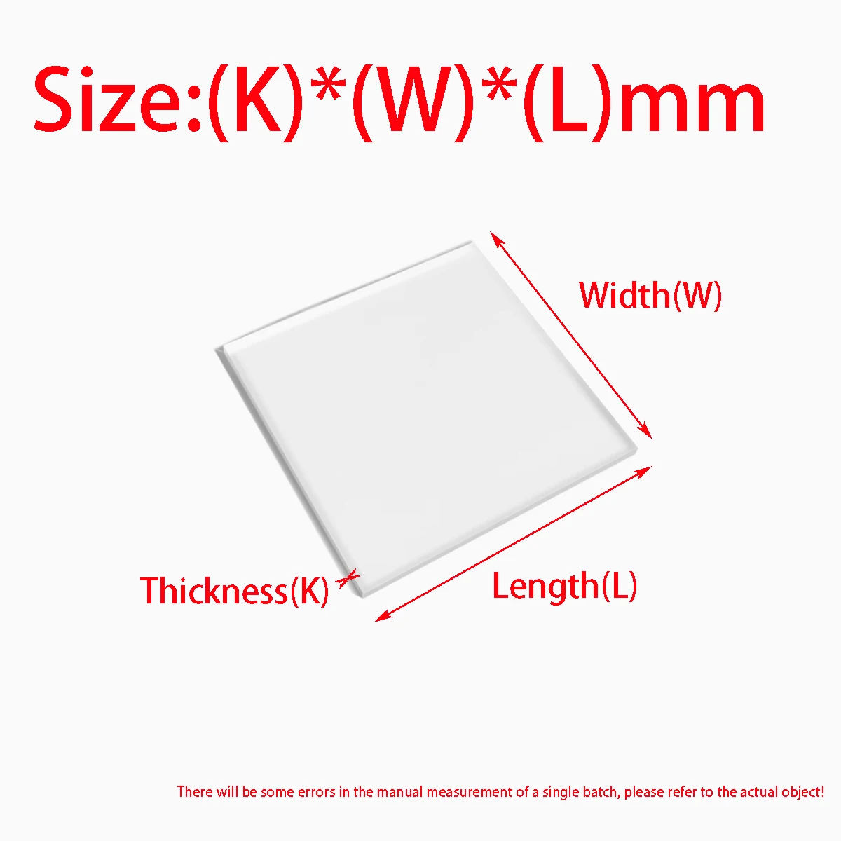 Single-Sided Matte Acrylic Board（PMMA） Perspex Plexi Glass Plate Plastic Organic Sheet Methacrylat Thickness 2mm3mm5mm8mm10mm