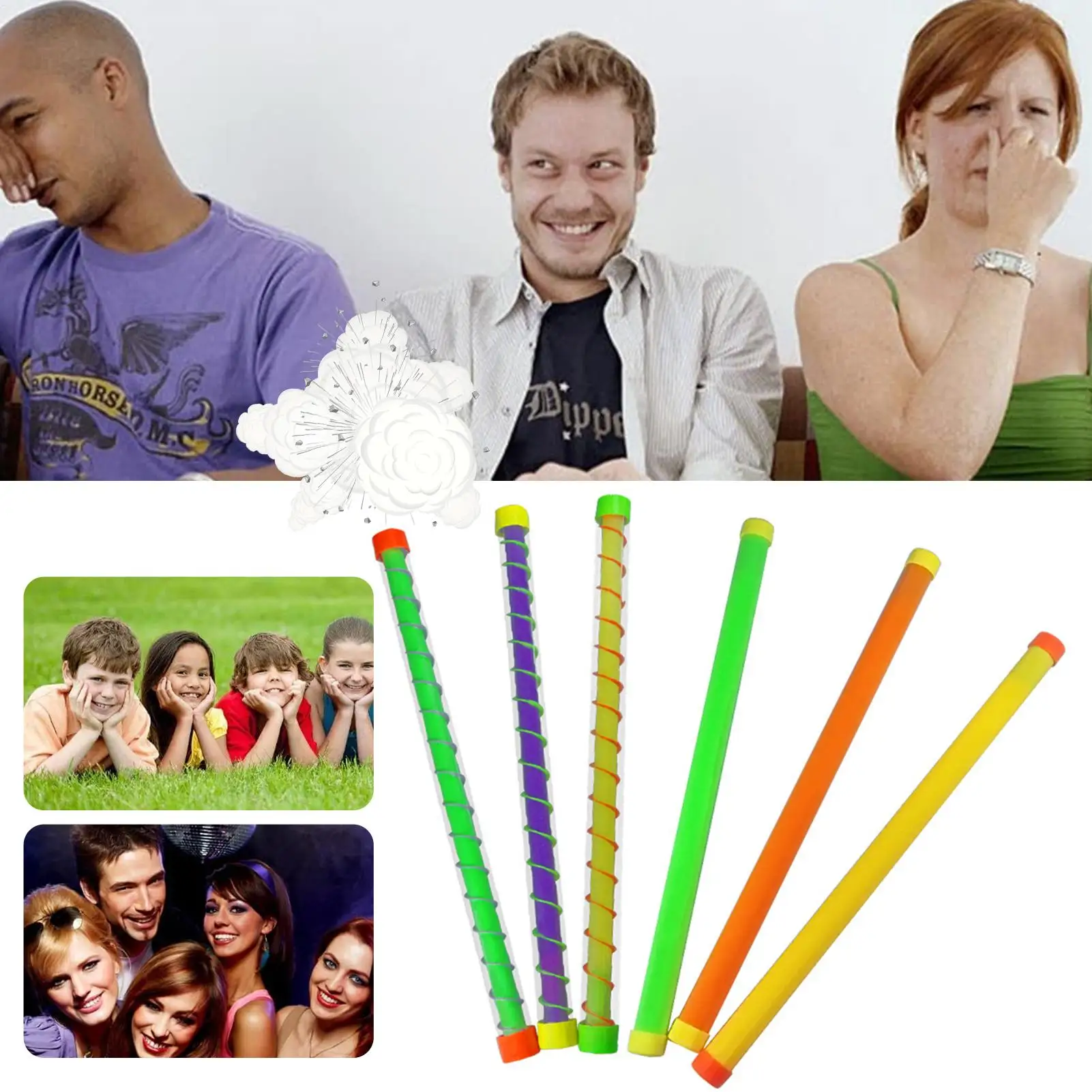 1pcs Groan Tube Prank Toy Funny Fart Tube Party Favor Sound Tube Fun Noise Stick Toy Noisemaker Toys Party Kids Practical Jokes