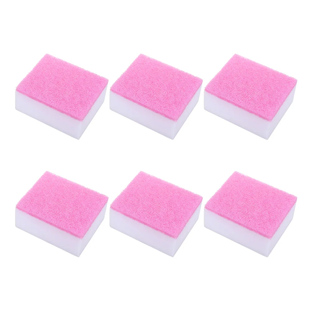 

6 Pcs Scrub Sponge for Dish Washing Scouring Pads Scrubber Sponges Clean Kichen Cleaning