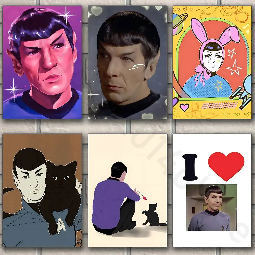 S-Star Trek Spock Space Artists Canvas Painting for Living Room Home Decor Poster Fans Gifts-unframed