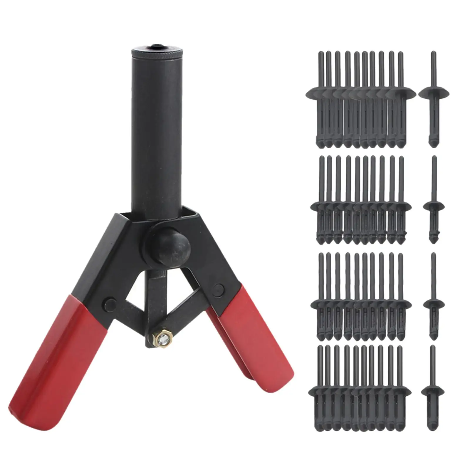 41Pcs Pp Rivet Set Liner Fastener Rivet Nylon Fastener Hand Riveter