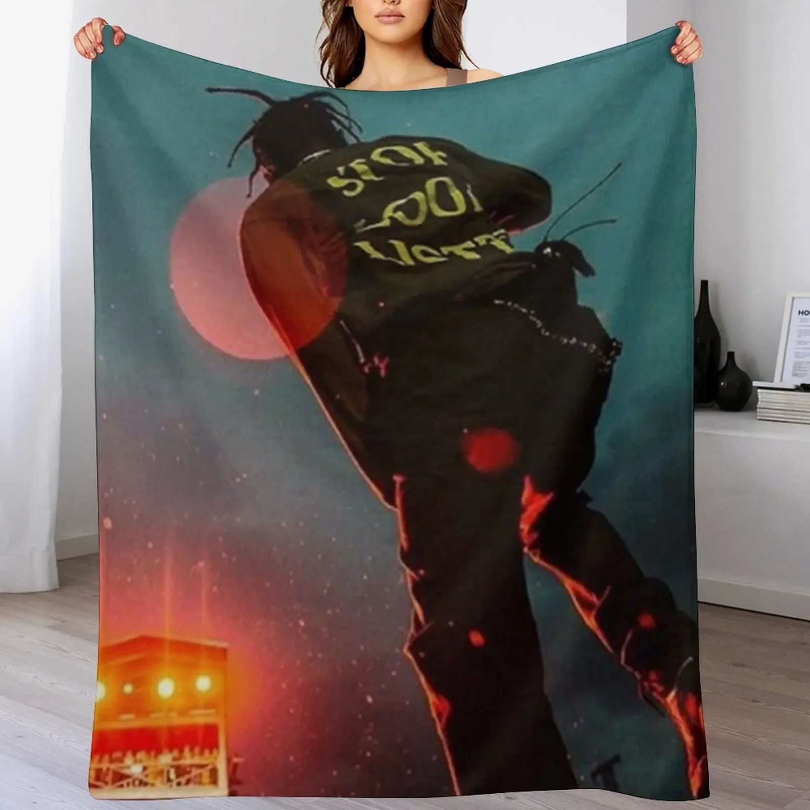 

The Travis Concert Throw Blanket Soft Sherpa Fleece Warm Blanket for Winter