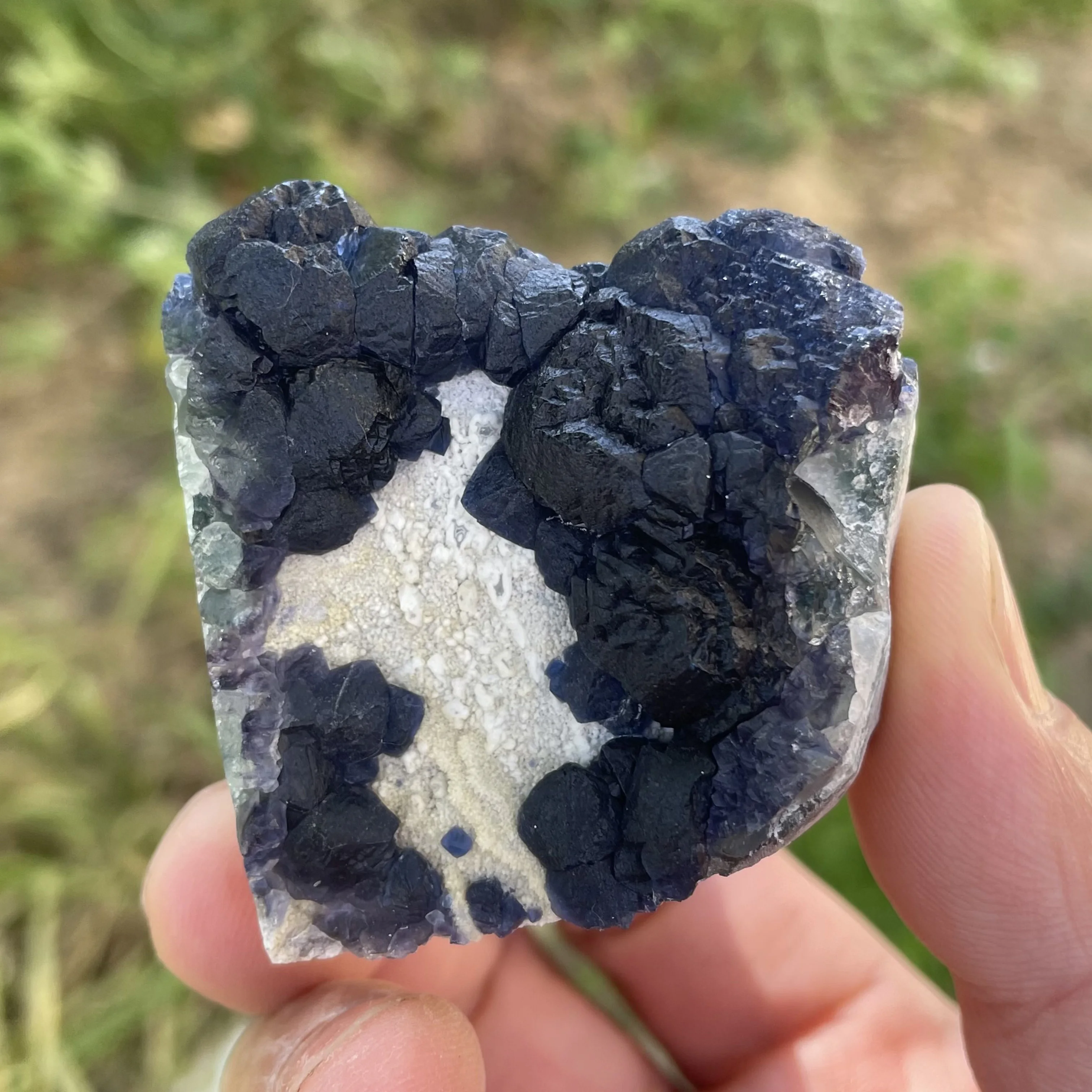 Natural Inner Mongolia Blue Fluorite Mineral Specimen Crystal Quartz Cluster Healing Stone Home Decor B1-21