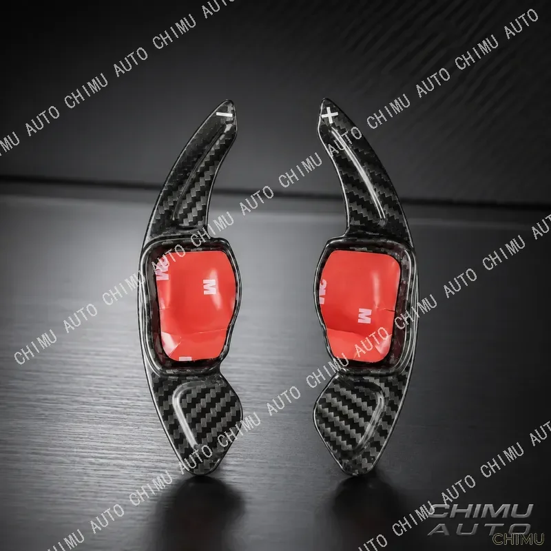 【CHIMU AUTO】 Carbon Fiber Steering Wheel Paddle Shifter Extension for Golf for Touareg for Scirocco Interior