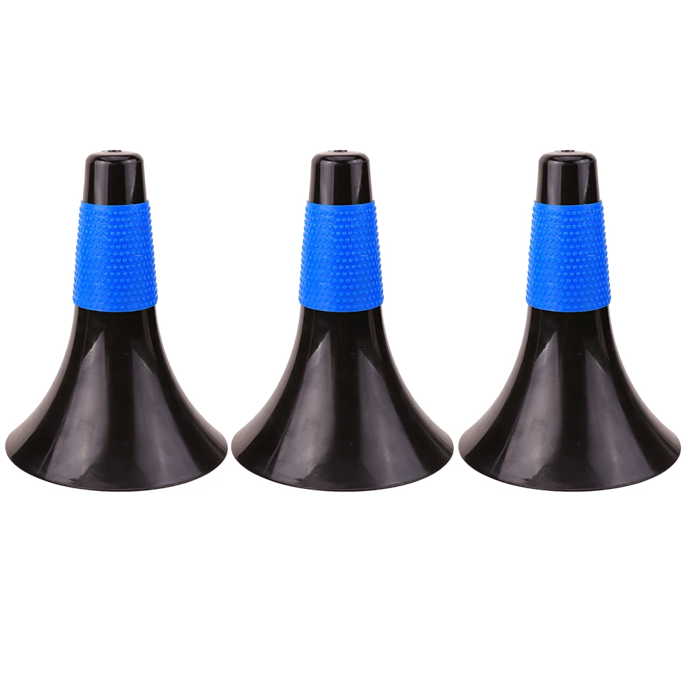 

3 pcs Durable Marker Cones Bright Color Windproof Football Obstacle Training Horn Cone Field Markers Outdoor Game Cones Sports