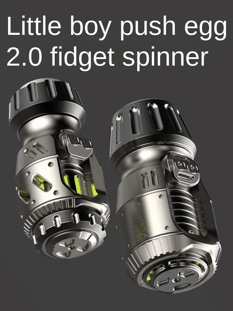 Second-hand Sharp shark Limited pushing egg 2.0 little fat titanium alloy fingertip top creative adult decompression Titan ball