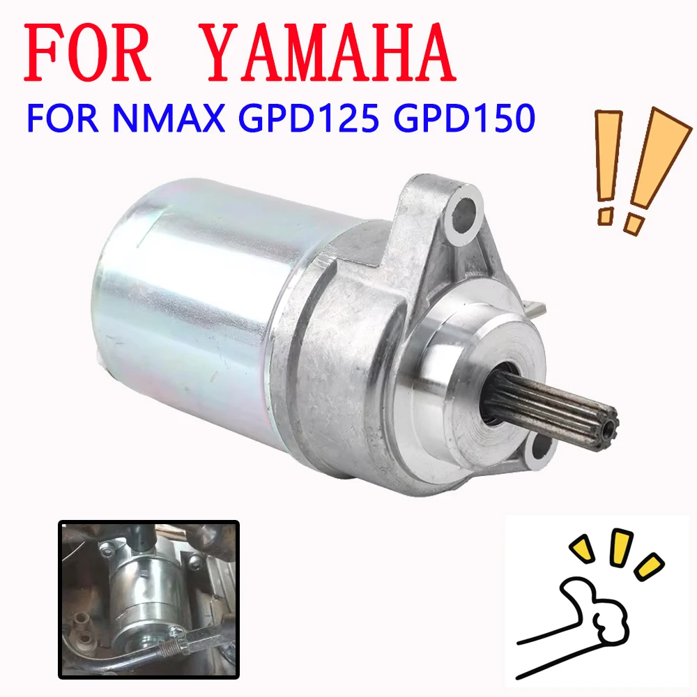 Motor de arranque para motocicleta, engrenagem de 9 dentes para yamaha nmax N-MAX 125 150 gpd125 gpd150 lts 125 lts125 eixo z d'elight 125