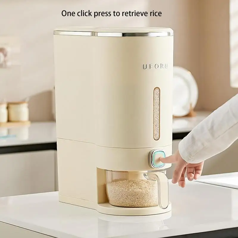 Kitchen 5kg/10kg Sealed Rice Bucket Moisture Insect Proof Rice Dispenser With Cup Grain Powder Boxes Storage Cereal Container