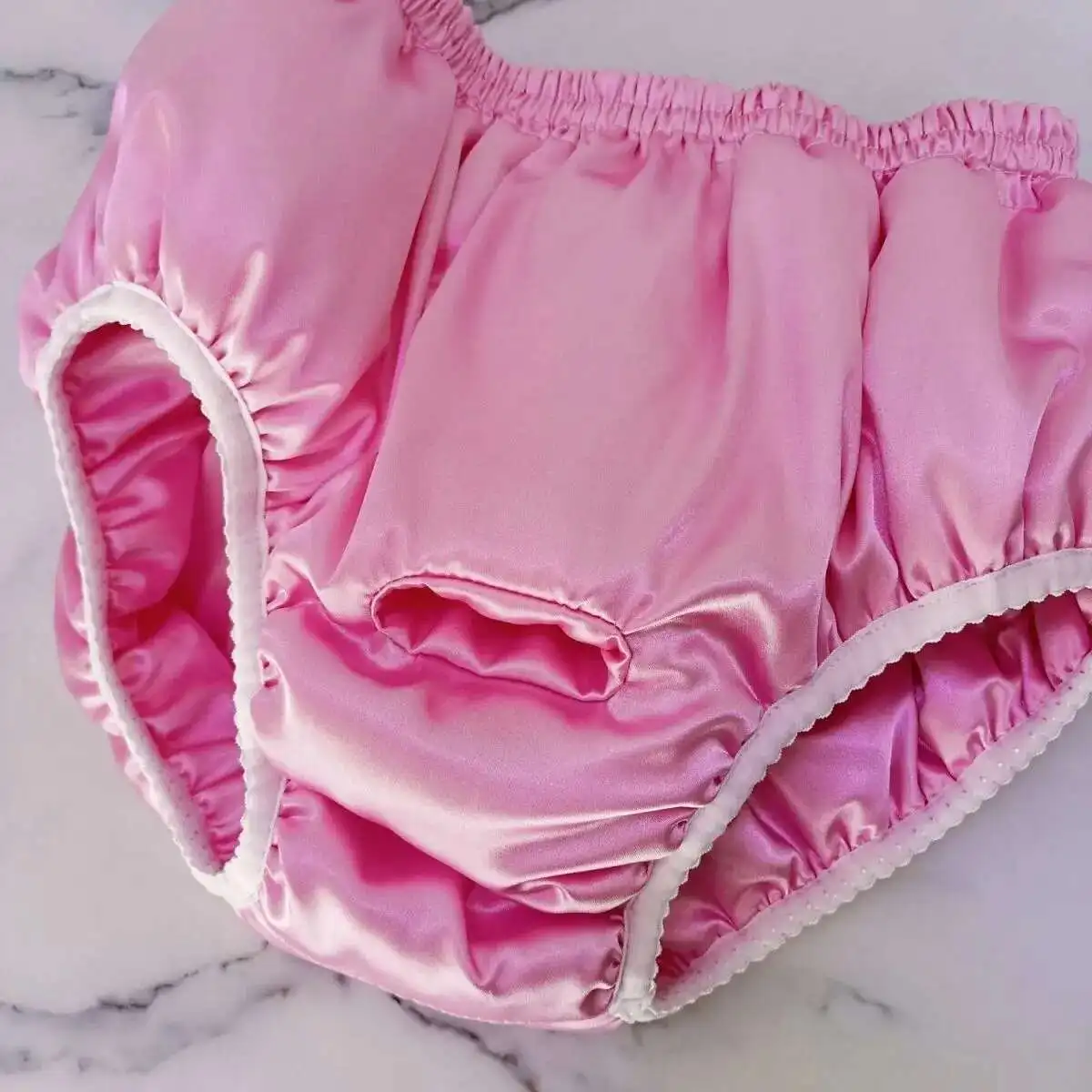 

Autumn Winter Glossy Thin Cotton Ice Silk Satin Lingerie Panties Plus Size Underwear Sexy Briefs