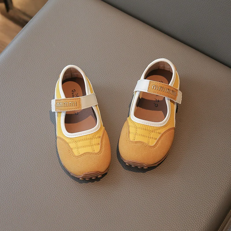 

Mary Jane Soft Bottom Ballet Dance Shoes Children's PU Leather Shoes Spring New Girls' Shallow Mouth Casual Sports Single Shoes
