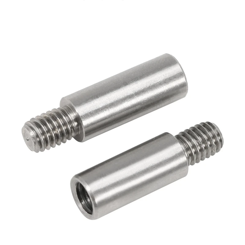 Stainless Steel Male to Female Round Standoff Motherboard Rack Stud Mount Spacer Single Head Column Screws Bolts M2M2.5M3M4M5M6