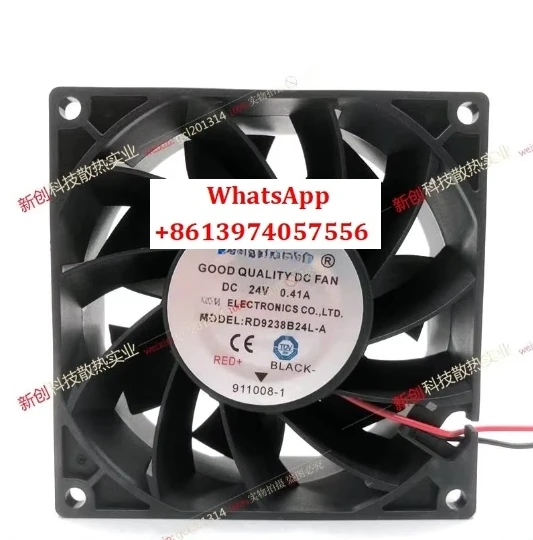 RD9238B24L-S ยี่ห้อใหม่ RUNDA 24V 0.41A 9 ซม.9238 แปลงความถี่พัดลม